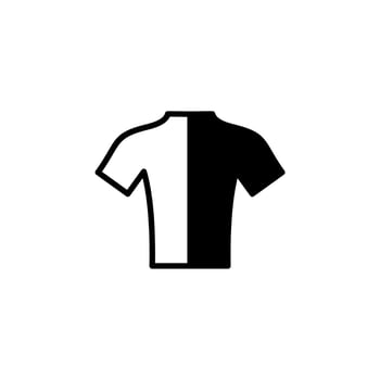 Shirt, Fashion, Polo, Clothes Solid Line Icon Vector Illustration Logo Template. Suitable For Many Purposes.