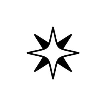 Stars, Night Solid Line Icon Vector Illustration Logo Template. Suitable For Many Purposes.