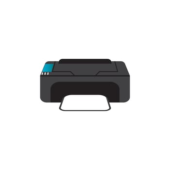 Printer icon vector symbol illustration background