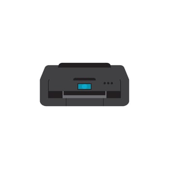 Printer icon vector symbol illustration background