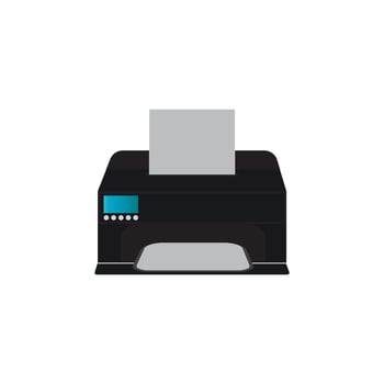 Printer icon vector symbol illustration background