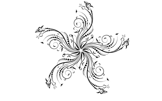 Mandala floral pattern, Vintage decorative elements vector