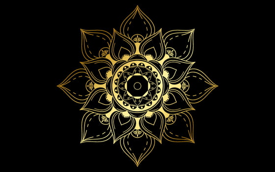 Mandala floral pattern, Vintage decorative elements vector