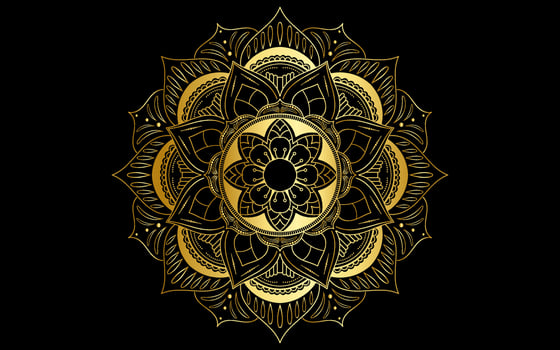 Mandala floral pattern, Vintage decorative elements vector