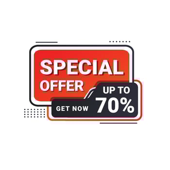 Illustration promotion Special Offer vector