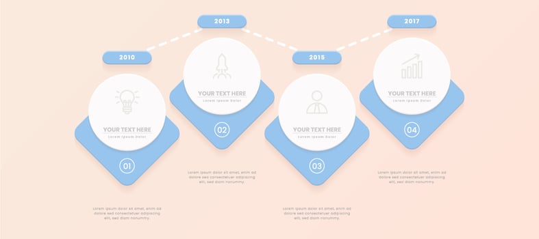 minimalist 3d infographic vector template with a steps for success. Presentation with line elements icons. Business concept design can be used for web, brochure, diagram, chart or banner layout