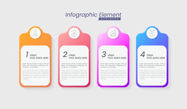 Vector Infographic design template with options or steps. Can be used for process diagram, presentations, workflow layout, banner, flow chart, info graph.