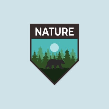 Outdoor  Badge logo vector illustration design