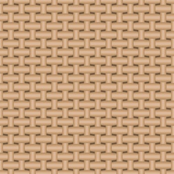 Seamless background with sackcloth pattern in brown vector