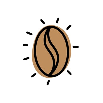 Hand-drawn coffee, doodles vector