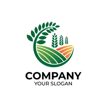 Agriculture logo design vector