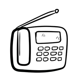 phone old art doodle vector