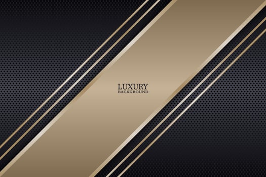Abstract luxury triangles overlapping on dark metallic circle texture background. Vector. vector