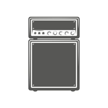 Concert speaker isolated on a white background vector