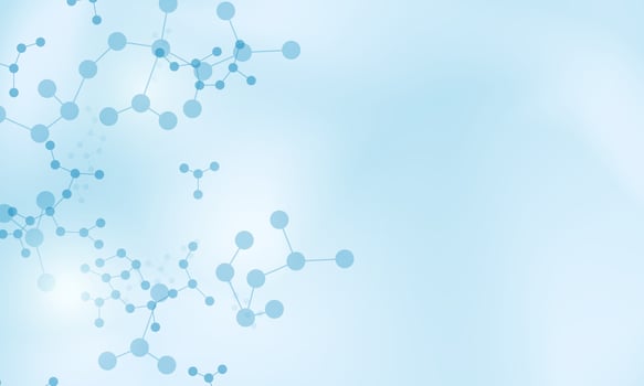 Abstract medical concept with molecule pattern background. vector