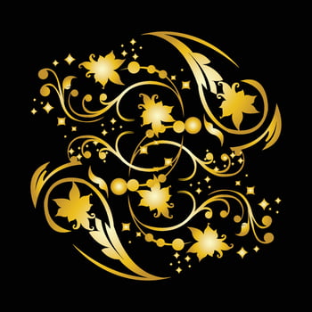 simple mandala art icon vector logo
