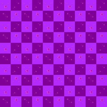 Purple plaid stars fabric textile abstract background vector