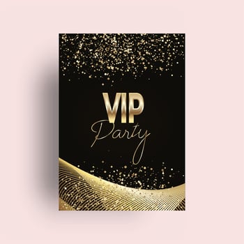 Abstract VIP Gold Card vector
