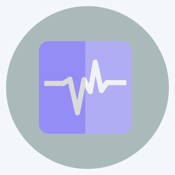 Icon Earthquake Reading. suitable for disasters symbol. flat style. simple design editable. design template vector. simple symbol illustration vector