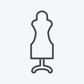 Icon Dummy. suitable for Tailor symbol. line style. simple design editable. design template vector. simple symbol illustration vector