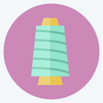 Icon Thread Spool. suitable for Tailor symbol. flat style. simple design editable. design template vector. simple symbol illustration vector