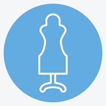 Icon Dummy. suitable for Tailor symbol. blue eyes style. simple design editable. design template vector. simple symbol illustration vector