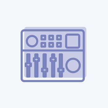 Icon Controller. suitable for music symbol. two tone style. simple design editable. design template vector. simple symbol illustration vector