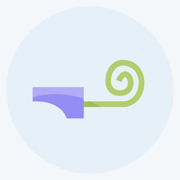Icon Party Blower. suitable for party symbol. flat style. simple design editable. design template vector. simple symbol illustration vector