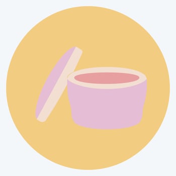Icon Cream. suitable for beauty care symbol. color mate style. simple design editable. design template vector. simple symbol illustration vector