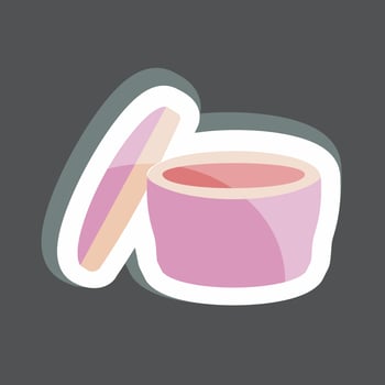Sticker Cream. suitable for beauty care symbol. simple design editable. design template vector. simple symbol illustration vector