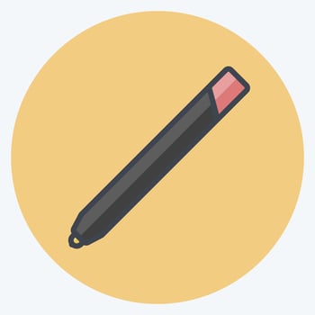Icon Lip pencils. suitable for beauty care symbol. flat style. simple design editable. design template vector. simple symbol illustration vector