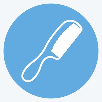 Icon Comb. suitable for beauty care symbol. blue eyes style. simple design editable. design template vector. simple symbol illustration vector