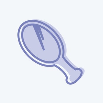 Icon Mirror. suitable for beauty care symbol. two tone style. simple design editable. design template vector. simple symbol illustration vector