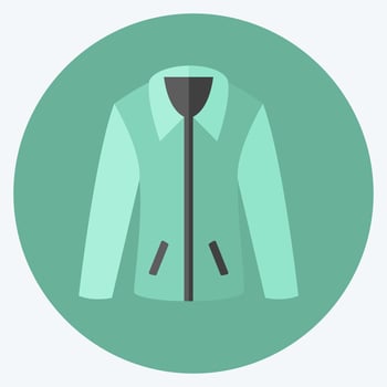 Icon Jacket. suitable for men accessories symbol. flat style. simple design editable. design template vector. simple symbol illustration vector