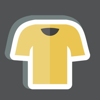 Sticker T Shirt. suitable for men accessories symbol. vector