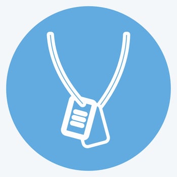 Icon Chain. suitable for men accessories symbol. blue eyes style. simple design editable. design template vector. simple symbol illustration vector