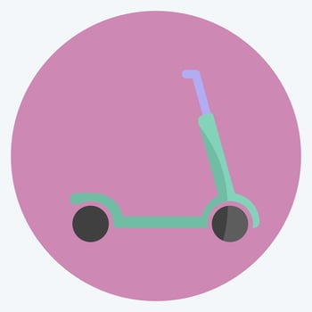 Icon Scootie. suitable for Toy symbol. flat style. simple design editable. design template vector. simple symbol illustration vector
