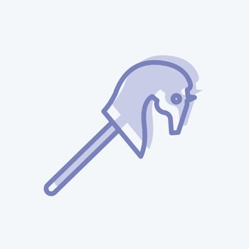 Icon Horse head. suitable for Toy symbol. two tone style. simple design editable. design template vector. simple symbol illustration vector