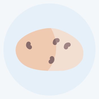 Icon Potato. suitable for Fruits and Vegetables symbol. flat style. simple design editable. design template vector. simple symbol illustration vector