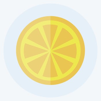 Icon Orange. suitable for Fruits and Vegetables symbol. flat style. simple design editable. design template vector. simple symbol illustration vector