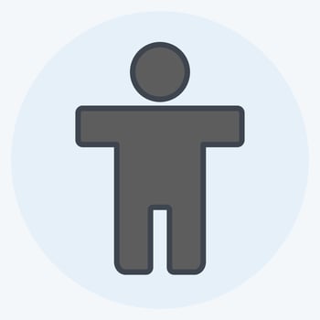 Icon Accessibility. suitable for Infographics symbol. color mate style. simple design editable. design template vector. simple symbol illustration vector