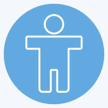 Icon Accessibility. suitable for Infographics symbol. blue eyes style. simple design editable. design template vector. simple symbol illustration vector