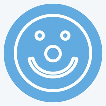 Icon Emoticon Clown. suitable for Emoticon symbol vector