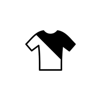 Shirt, Fashion, Polo, Clothes Solid Line Icon Vector Illustration Logo Template. Suitable For Many Purposes.