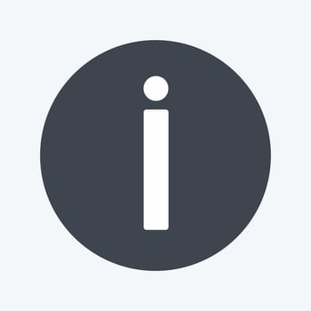 Icon About. suitable for Mobile Apps symbol. glyph style. simple design editable. design template vector. simple symbol illustration vector