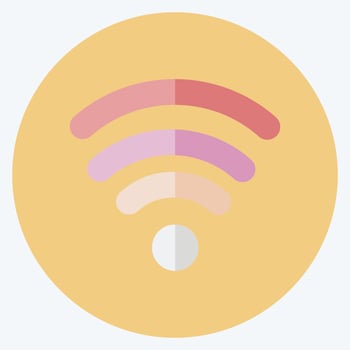 Icon Wifi. suitable for Mobile Apps symbol. flat style. simple design editable. design template vector. simple symbol illustration vector