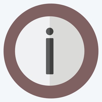Icon About. suitable for Mobile Apps symbol. flat style. simple design editable. design template vector. simple symbol illustration vector