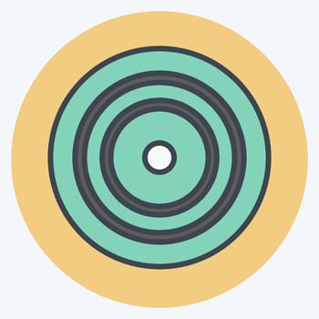 Icon Strategic Focus. suitable for Community symbol. color mate style. simple design editable. design template vector. simple symbol illustration vector