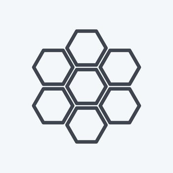 Icon Organizational Structure. suitable for Community symbol. line style. simple design editable. design template vector. simple symbol illustration vector
