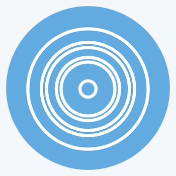 Icon Strategic Focus. suitable for Community symbol. blue eyes style. simple design editable. design template vector. simple symbol illustration vector